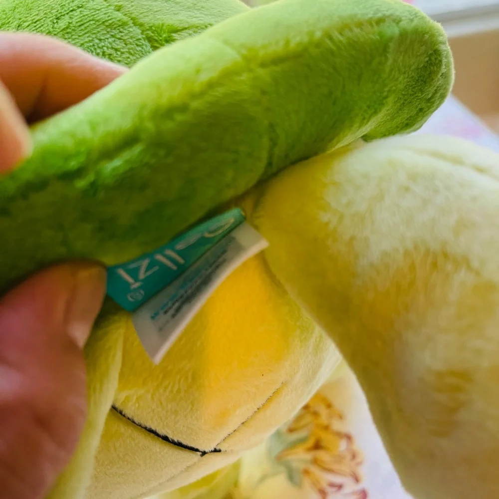 Bellzi 10” green turtle plush